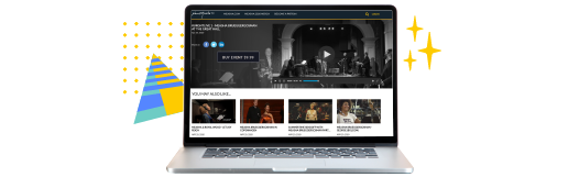Vidflex platform on a screen showing a Pay-Per-View video