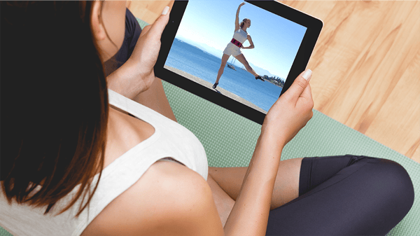 Scotdance video playing on an iPad